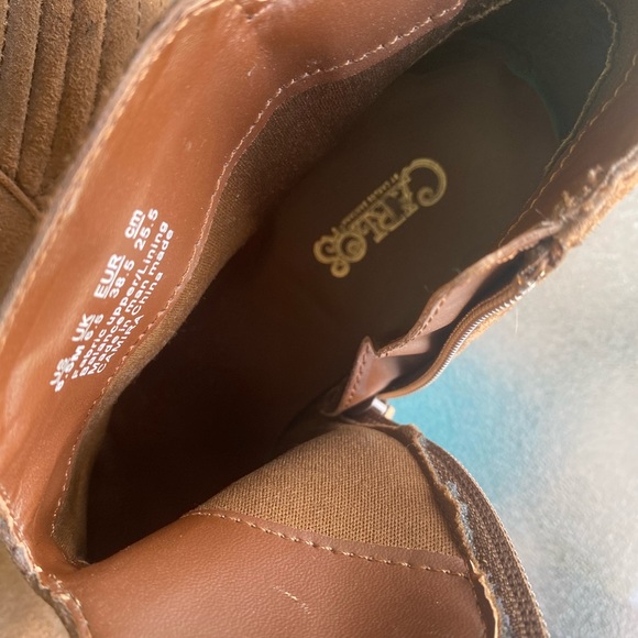 Carlos Santana 3” Wedge Suede Booties - Picture 4 of 4